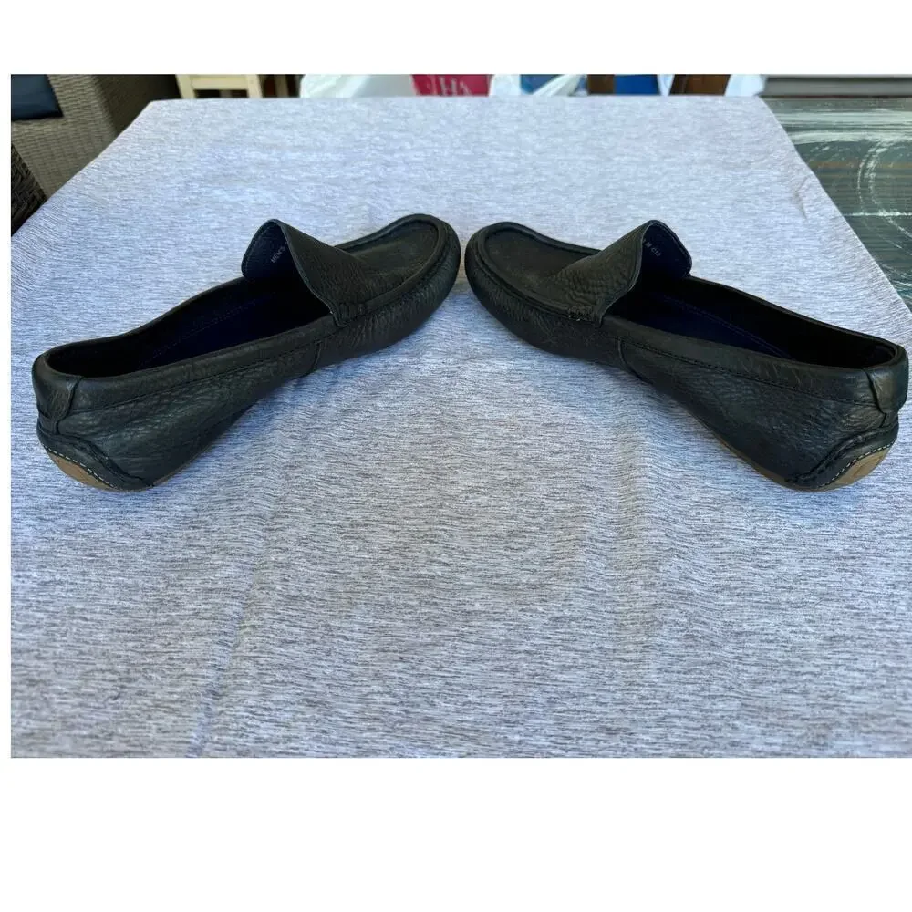 COLE HAAN Men's Black leather shoes, size 10. Loafers/Driving Mocs